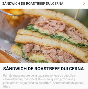 Sándwich de Roastbeef Dulcerna